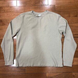 Zara Crew Neck Beige Sweatshirt Size Large